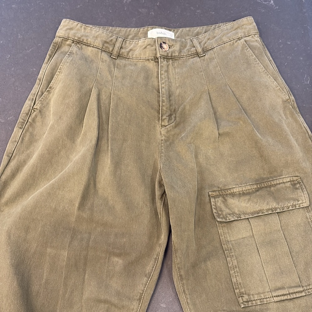 ba&sh Pantalon Maroon Pants Kaki - Picture 11 of 17